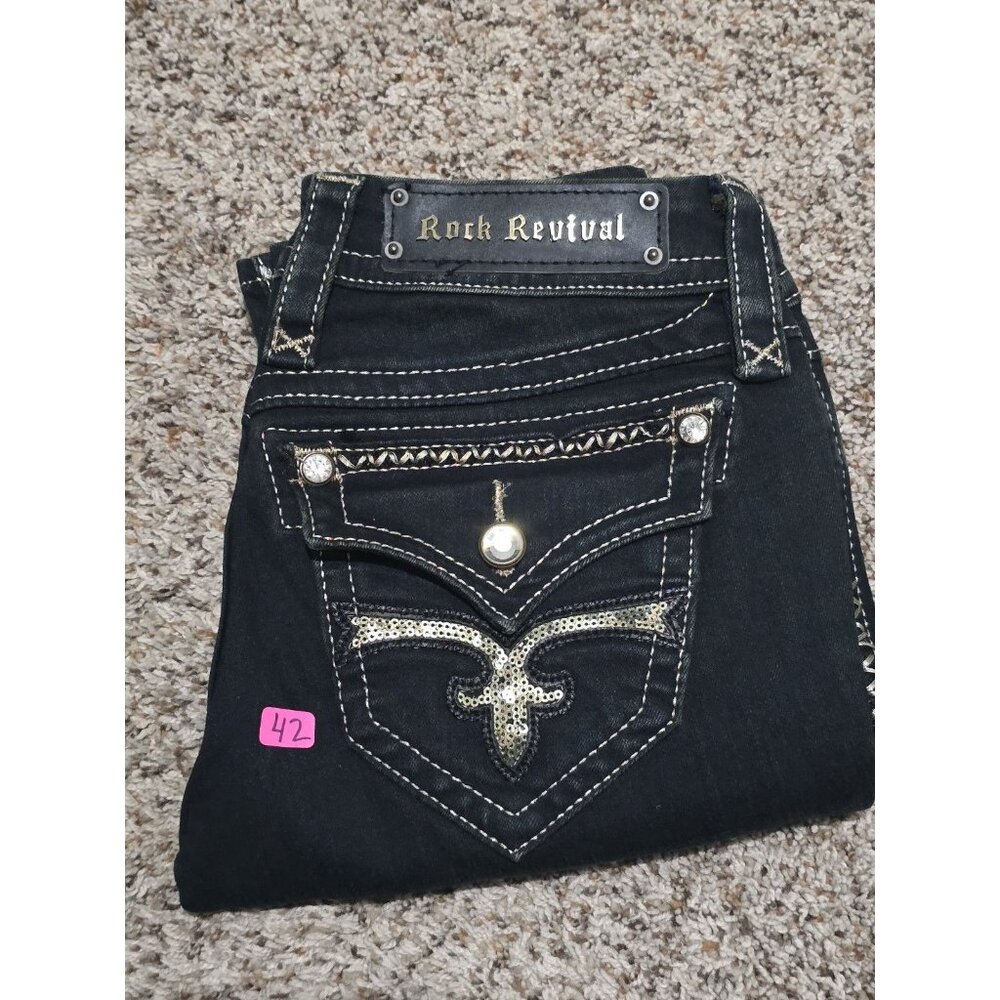 Womens Rock Revival Skinny Jeans Size 26 / 29' Inseam / Kate Skinny